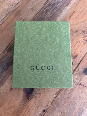 Gucci Olive Green Embossed Box